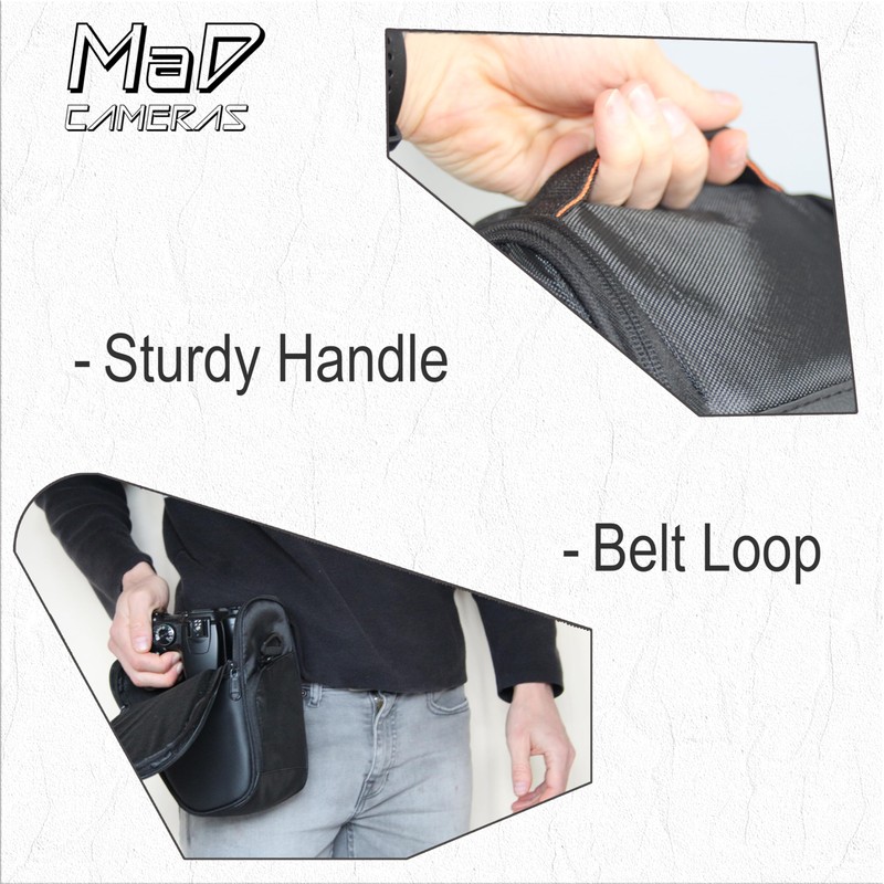 MaD Cameras Padded Camera Shoulder Carry Bag for Digital SLR