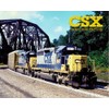 A-Trains CSX SD40-2 8" x 10" Metal Sign