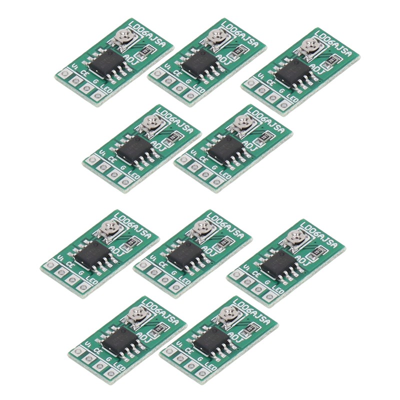 10PCS Constant Current Adjustable Module 30‑1500MA 3V 3.3V 3.7V 4.5V