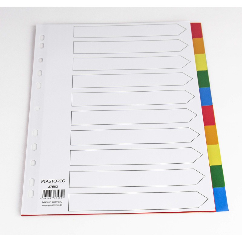 Polypropylene plastic dividers.