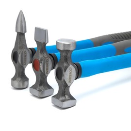 Neiko 20730A Auto Body Repair Hammer and Dolly Set, Auto Body Repair Tools, 7-Piece Auto Body Hammer, Metal Forming Tools Set, Fender Roller Auto Body Tools and Equipment, Drop Forged Steel
