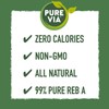 PURE VIA Stevia Sweetener Packets, Sugar Substitute, Natural Sweetener, Erythritol