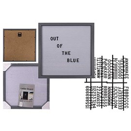 OOTB Peg Box for Plastic, Ca. 30 x 30 cm, incl. 145 Letters and Numbers, White, 30x30cm