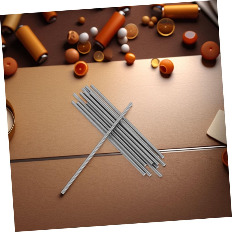 STOBOK Essential Knitting Supplies: 20pcs Metal Knitting Steel Rod Set