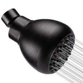 AISOSO High Pressure Shower Heads, Showerheads 3 Inches with 360 Rotation and Silicone Nozzles for Strong Spray Relaxing and Comfortable Shower, Oil Rubbed Bronze