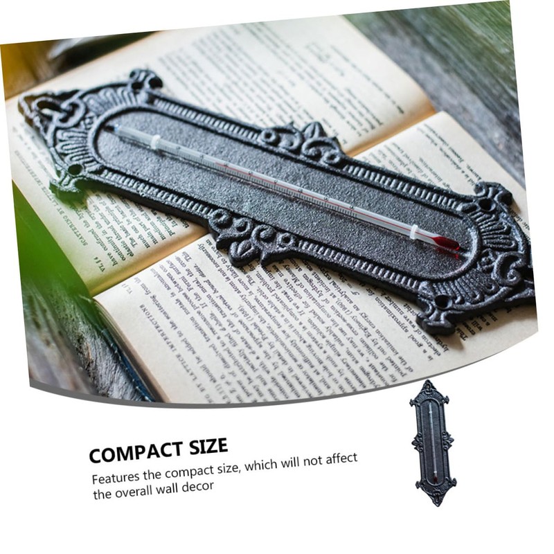 BESPORTBLE Pc Cast Iron Greenhouse Thermometer Wall-mounted Temperature Meter Easy