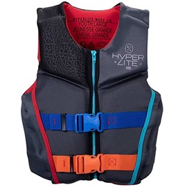 Hyperlite indy CGA Kids Wakeboard Vest Black/Teal Sz L