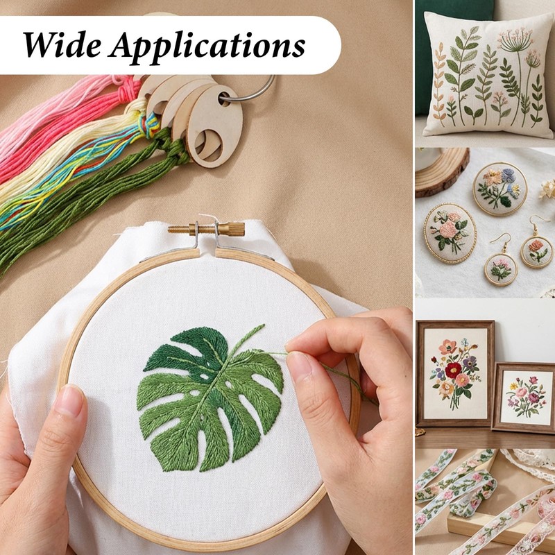 100 PCS Wood Thread Drops, with 2 Open Rings Teardrop