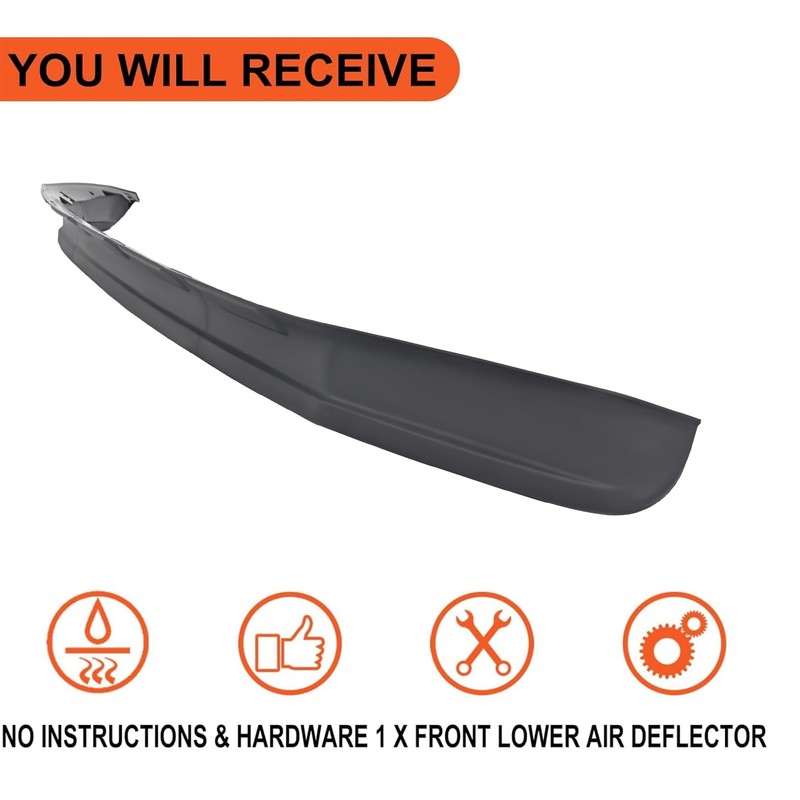 ECOTRIC Front Lower Bumper Valance Deflector Compatible with 2011-2016 Ford