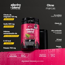 Life Electrolitos Polvo 360g Sabor Frambuesa Azúcar Añadida