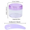 8Pcs Mini Plastic Containers with Lids, 20ml Travel Sample Pots