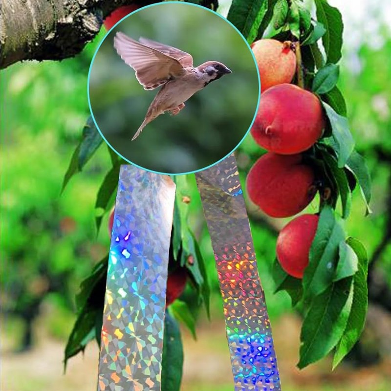2 Rolls of ZONADAH Bird Scare Tape Ribbon 80m Deterrent
