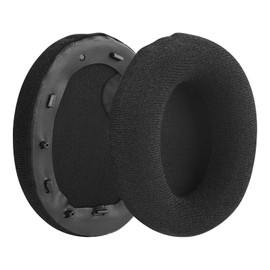 Geekria Comfort Velour Replacement Ear Pads for Sony WH-1000XM4 Wireless Headphones Ear Cushions, Headset Earpads, Ear Cups Repair Parts (Black)