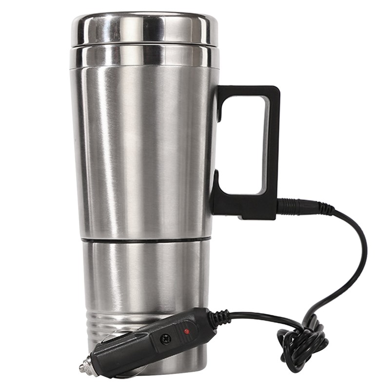 Car Heating Cup Large Capacity Leakage Proof Safe Stainless Steel