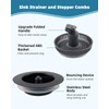 Universal 3 in 1 Kitchen Sink Drain Strainer Stopper Combo,