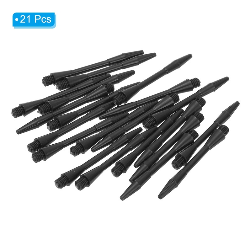 PATIKIL 21pcs 50mm Plastic Dart Shaft Medium 2BA Thread Dart