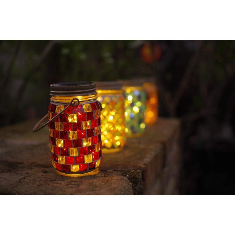 Kishima kisima etowaru LED Garden Light Solar Waterproof Mosaic Orange