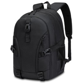 BLUEFAIRY High School Backpack for Girls Boys Middle School Bookbag for Kids Back to School Bag for College with Large Compartment Casual Daypack Mochilas para Niñas Adolescentes 18" Coal Black