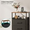 JARHETUN Nightstand Set 2 with Charging Station, Night Stand with