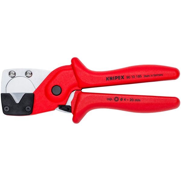 Knipex 90 10 185 SB Pipe Cutter for Multilayer and Pneumatic Hoses Tough fibreglass Reinforced Plastic Handles 185 mm