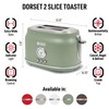 Haden Dorset 2 Slice Wide Slot Stainless Steel Toaster with