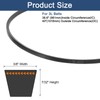 sourcing map 3L400 Classic Wrapped Rubber V-Belt, 40"(1016mm) Outside Circumference,