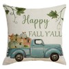 advozcate Fall Pillow Covers 18x18 Inch Linen Pillow Case for