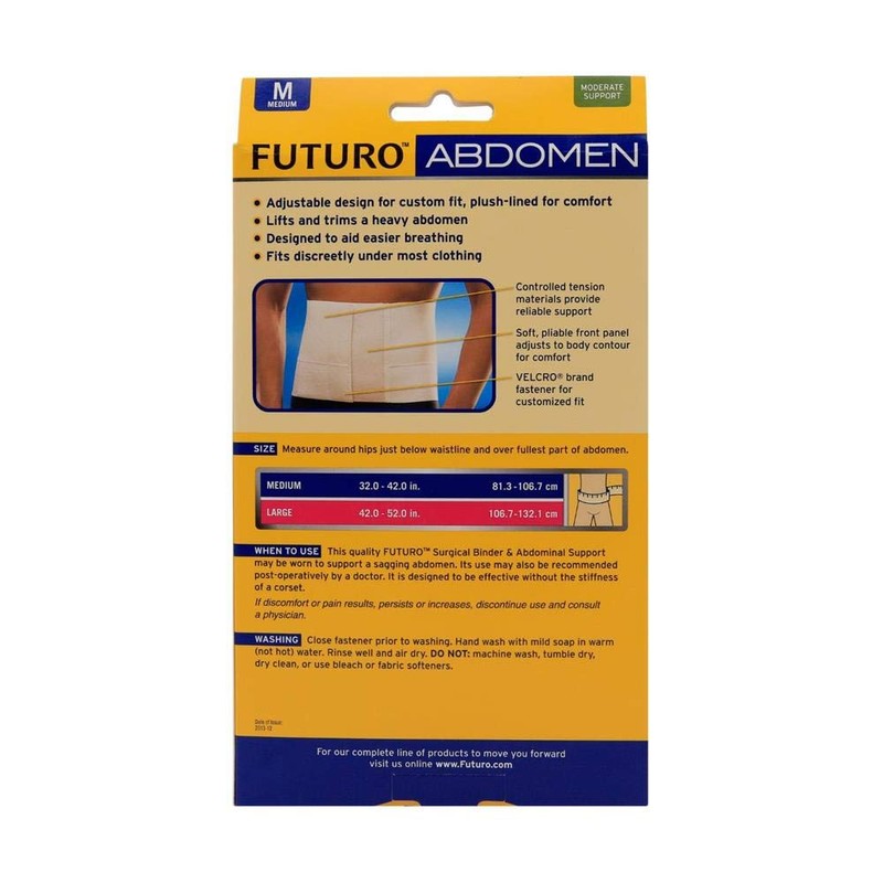 FUTURO Abdomen Compression Support, Breathable, Large