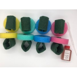 HIMARISUN Medaka Tunnel-Shaped Egg Spawning Floor, 8 Pieces, Safe to Spill, PSB Solution, 1.0 fl oz (30 ml), 0.07 fl oz (2 ml) Dropper Included, Medaka Egg Spawning Floor