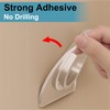 12 Pack Shower Rod Holder, Adhesive Shower Curtain Rod Holder