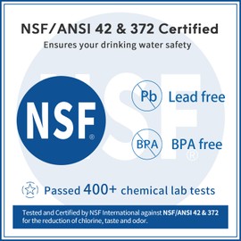 BELVITA Water Filter Replacement for Brita® Water Filter, Pitchers and Dispensers, Classic OB03, Mavea® 107007, and More, NSF Certified Pitcher Water Filter for The Reduction of Chlorine, 6 Count