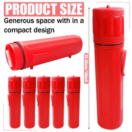 5 Pcs Electrode Rod Storage Tube 14 Inch Welding Rod Storage Tube Waterproof Welding Rod Container Airproof Welding Rod Holder for Electrode Storage Supplies(Red)