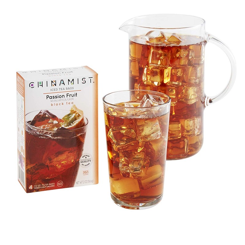 China Mist, Passion Fruit Black Tea Bags for Iced Tea,