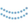 Snowflake Banner Snowflake Garland Blue Snowflake Decorations Hanging Snowflake Decorations Winter