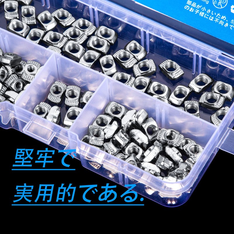 120pcs T Nut T Shape Nut T Groove Nuts M3