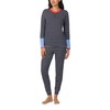 Nautica 2-Piece Crew Neck Pajama Set, Long Sleeve Top &