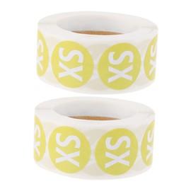 Operitacx Practical Size Sticker Pack Round Removable Stickers for Clothing Sizes Add a Touch