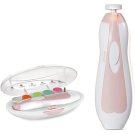 Baby Nail Trimmer Electric Nail Clippers Kit LED Light,10 Grinding Heads for Newborn Toddler Or Adults Fingernails and Toenails Care with Extra 4 Replacement Pads New Combo Portable Travel