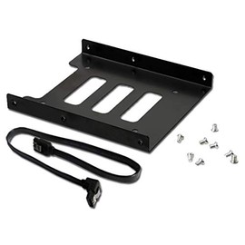 Valuegist 2.5" to 3.5" Internal SSD/HDD Mounting Kit, Metal Bracket Adapter with SATA 3.0 Cable