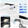 GUOUBUO Magnifying Glass with Light, 1.5X-5.0X Magnifying Glasses, Rechargeable Magnifier