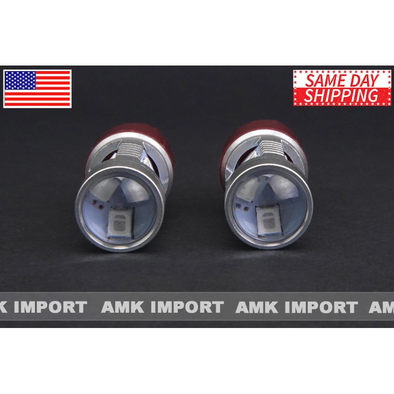 Luminia 2X 7440 7443 Red LED Strobe Blinking Flashing Brake