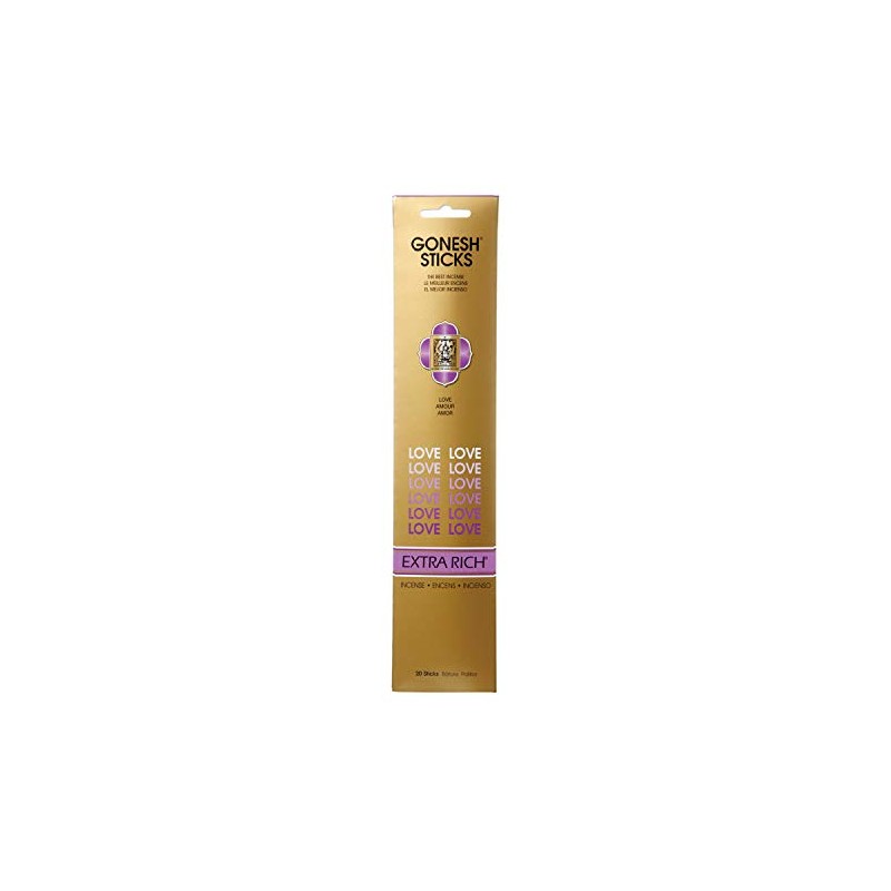 Gonesh Incense Sticks EXTRARICH LOVE Pack of 20