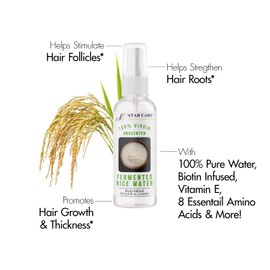 Star Care 100% Virgin Unscented Rice Water 3.8oz/ 112ml (Fermented Rice Water)