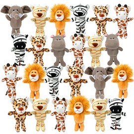 Small Stuffed Animals Bulk, 24 Pieces Cute Plushies, 6 Inch Mini Forest Animal Plush Toys, Treasure Box Toys for Classroom, Party Favors for Kids, Baby Shower Decorations