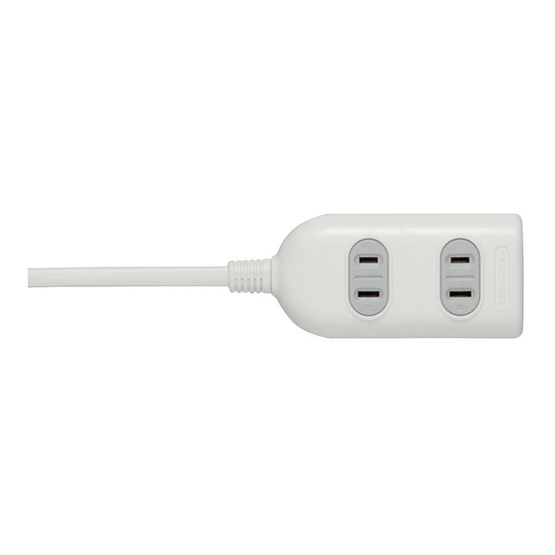 Buffalo BUFFALO BSTAPSG2320WH 2-Pin Power Strip 3-Outlet Lightning Surge Guard