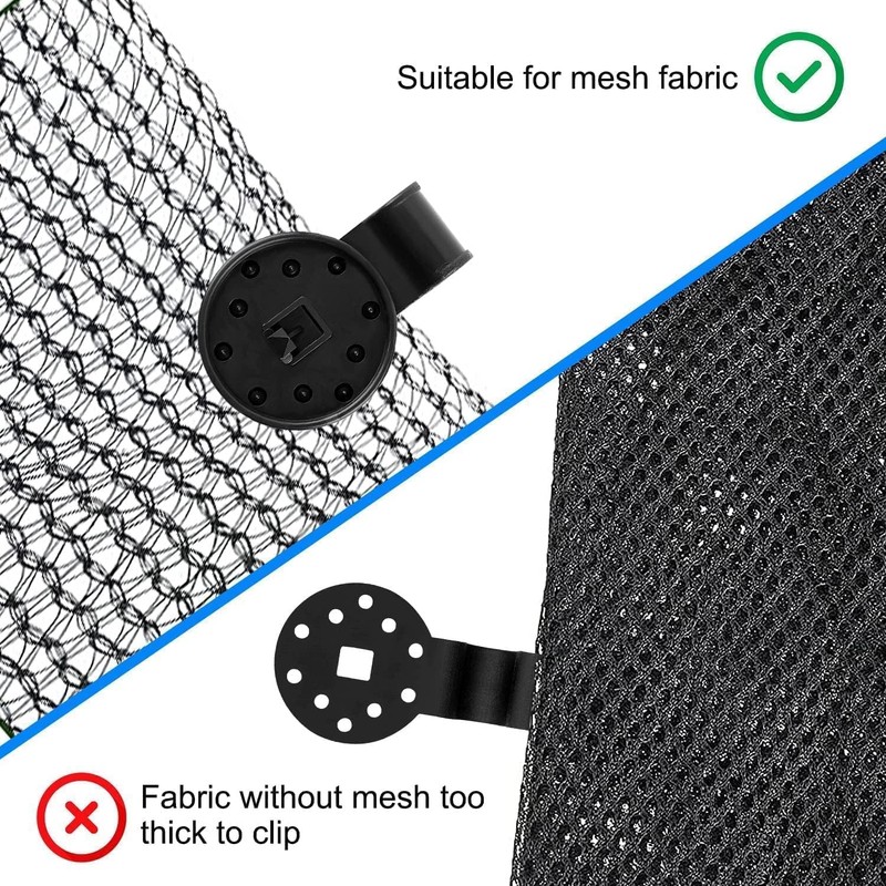 Aewerpec 40 Pcs Shade Cloth Plastic Clips, Heavy Duty Lock