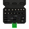 TecoTek 19-Piece 1/4" Drive Shallow Magnetic Impact Socket Set, Metric,