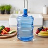 Bokon 2 Pieces 5 Gallon Water Jugs Round Plastic Water