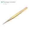 CoCud Stainless Steel Tweezer Straight Tip Anti-static Professional Precision Industrial