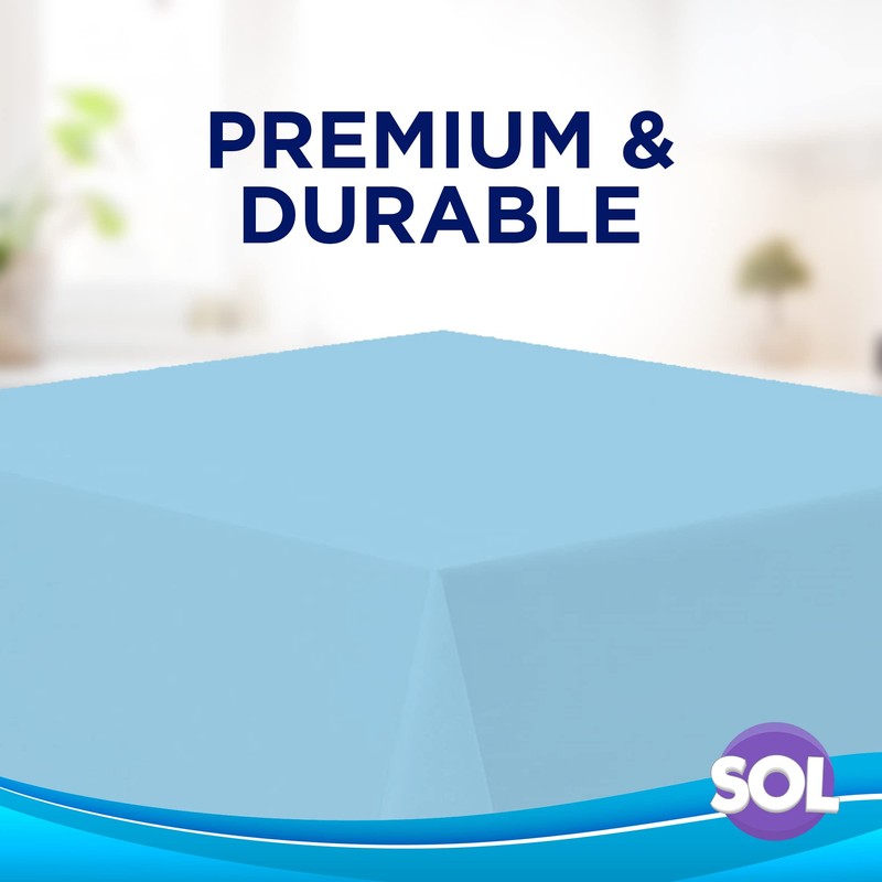 SOL 3pk Blue Table Cloths Party | 121 x 121cm